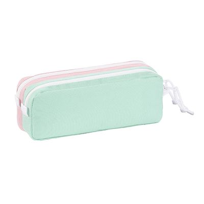 3135258873483-Trousse rectangulaire Teknik Pastel - 2 compartiments - 3 modèles disponibles - Viquel-P_405115597_3-2