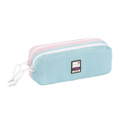 3135258873483-Trousse rectangulaire Teknik Pastel - 2 compartiments - 3 modèles disponibles - Viquel-P_405115597_4-3