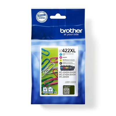 4977766816892-Brother LC422XL - pack de 4 - noir, jaune, cyan, magenta - cartouche d'encre originale-P_405121533_1-0
