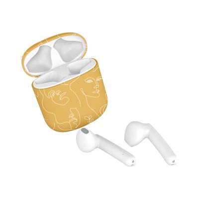 3303170109281-T'nB Exclusiv Art 2 - Kit main libre - écouteur sans fil bluetooth - blanc boitier jaune-P_405131520_7-2