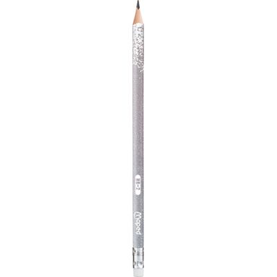 3154148518044-Maped Black'Peps Glitter - Crayon à papier - HB - embout gomme - disponible dans différe-P_405137064_1-0