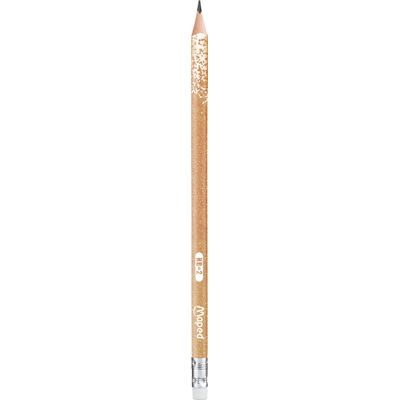 3154148518044-Maped Black'Peps Glitter - Crayon à papier - HB - embout gomme - disponible dans différe-P_405137064_2-1