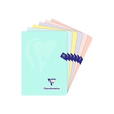3329683086826-Clairefontaine Mimesys Pastel - Cahier polypro 14,8 x 21 cm - 96 pages - Petits carreaux (5x5 mm) - Disponi-P_405145531_1-0