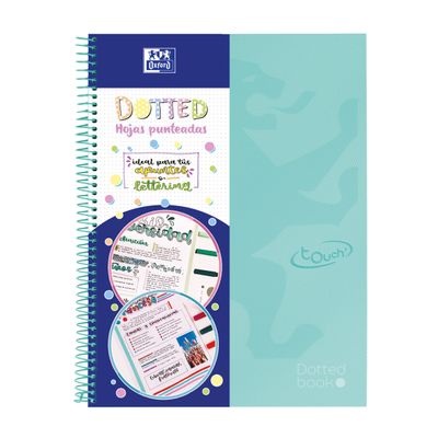 8412771038588-Oxford Touch' - Cahier de notes - reliure à spirale - A4+ - 80 feuilles / 160 pages - papier blanc - pointillé - 4 tr-P_405145803_1-0