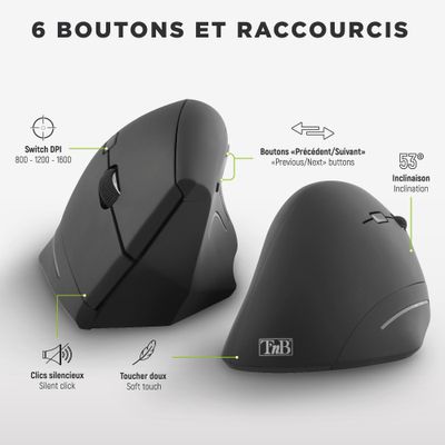 3303170113967-T'nB Ergo - Souris sans fil ergonomique pour droitier - noir-P_405155010_7-3