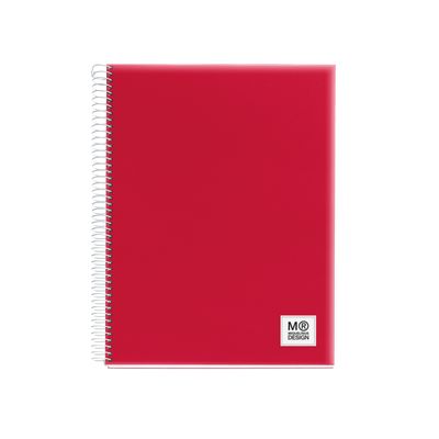 8422593422854-Cahier polypro à spirale A4 (21x29,7 cm) - 120 pages - petits carreaux (Seyes) - rouge-P_405156141_1-0