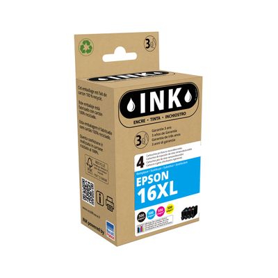 8720282008700-Cartouche compatible Epson 16XL Stylo plume - Pack de 4 - noir, cyan, magenta, jaune - Ink-P_405160680_1-0