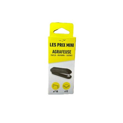 3539012004623-Les Prix Mini - Agrafeuse de bureau noir - capacité de 12 feuilles - agrafes n°10-P_405162800_1-0