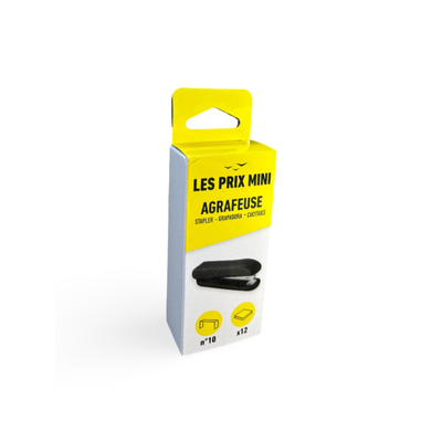 3539012004623-Les Prix Mini - Agrafeuse de bureau noir - capacité de 12 feuilles - agrafes n°10-P_405162800_2-1