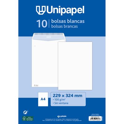 8413623129843-Unipapel - Enveloppe - 229 x 324 mm - portefeuille - extrémité ouverte - auto-adhésif (peler et-P_405165203_1-0