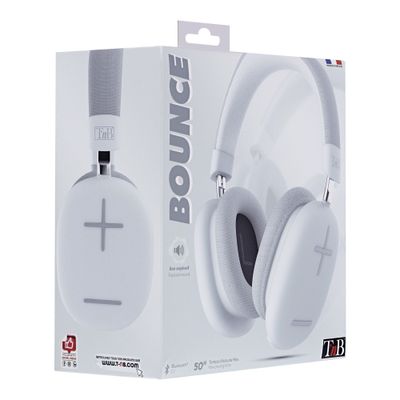 3303170115480-T'nB BOUNCE - Casque sans fil avec micro - isolation acoustique - blanc-P_405189004_4-3