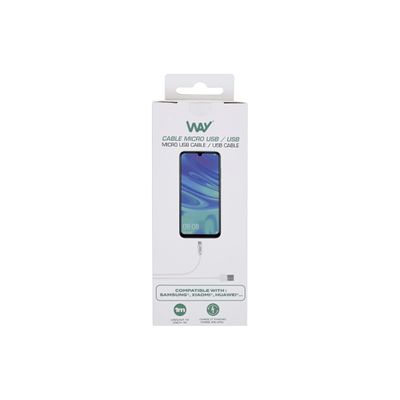 3303170097779-T'nB - Câble USB vers Micro-USB  - 1 m - blanc-P_405224281_2-2