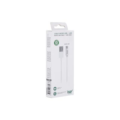 3303170097779-T'nB - Câble USB vers Micro-USB  - 1 m - blanc-P_405224281_3-3