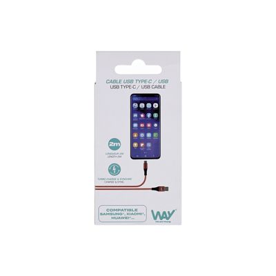3303170111895-T'nB - Câble USB vers USB-C (M) - 2 m - rouge-P_405224283_1-1