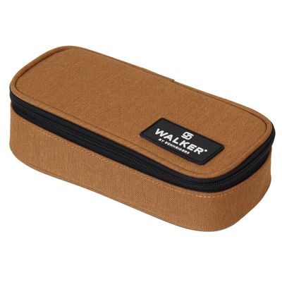9002638244796-Plumier WALKER "Pure Eco" 1 compartiment coloris Peanut-P_405226536_1-0