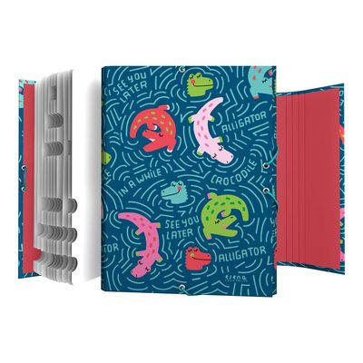 8413623227723-Grafoplas - Classeur - 12 positions - pour Folio - alligator-P_405241637_1-0