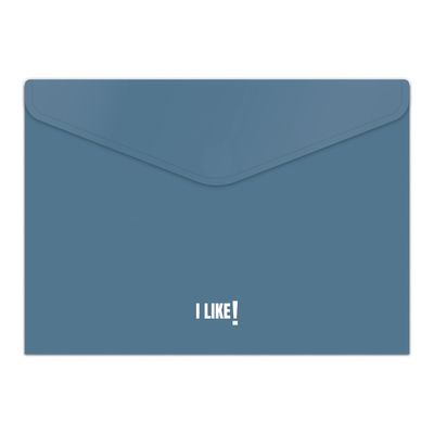 8413623493548-Grafoplas I Like! - Enveloppe - folio - A5 - auto-adhésif (peler et sceller) - bleu fonc
