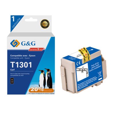 6937173406480-Cartouche compatible Epson T1301XL Cerf- noir - G&G-P_405242822_1-0