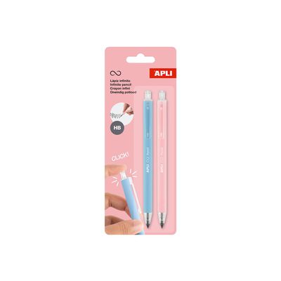 8410782200666-APLI - Crayon - HB - rétractable (pack de 2)-P_405243338_2-0