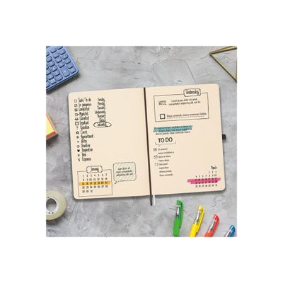 8422952393276-Finocam Nexo - Cahier de notes - A5 (148 x 210 mm) - 72 feuilles / 144 pages - papier blanc cassé - pointillé - couvercle b-P_405246421_6-7