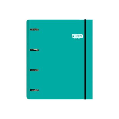 8427291058008-Enri - Classeur à anneaux - pour A4 Plus - capacité : 300 feuilles - blue-green-P_405247648_1-0