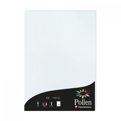 3329680420104-Pollen - 50 Feuilles papier couleur - A4 (21 x 29,7 cm) - 120 g/m² - bleu--0