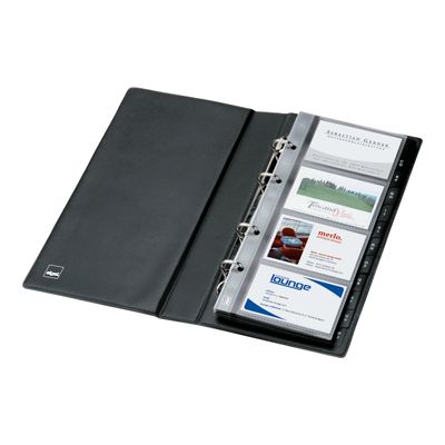 4004360980336-Sigel - Classeur pour 200 cartes de visite 90 x 58 mm-Angle droit-0