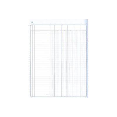 3416798830519-ELVE - Piqûre comptable - 5 colonnes par page - 32 x 25 cm - 80 pages-Avant-1