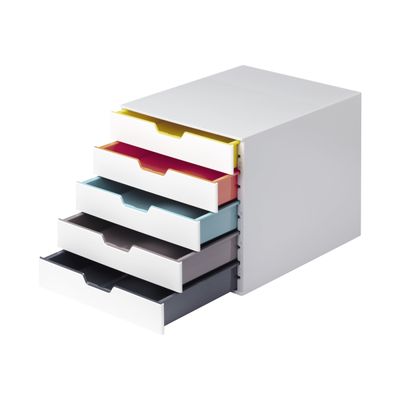 4005546993263-Durable Varicolor Mix - Module de classement 5 tiroirs - multicolore-Angle droit-1