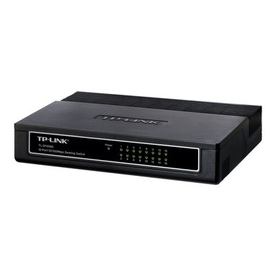 6935364020293-TP-Link TL-SF1016D - Switch de bureau 16 ports 10/100 Mbps-Angle droit-0