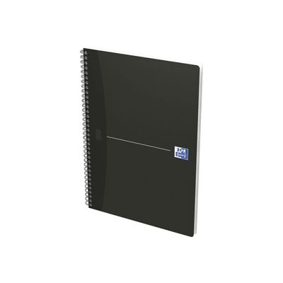 3020120022079-Oxford Office Essentials - Cahier à spirale A4 (21x29,7 cm) - 100 pages - petits carreaux (5x5 mm) - disponibl-Angle droit-1