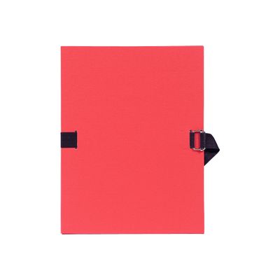 3130630007258-Exacompta - Chemise à sangle - rouge-Avant-0