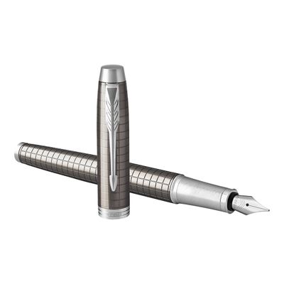 3501179316819-Parker IM Premium - Stylo plume dark espresso - pointe fine-Angle droit-3