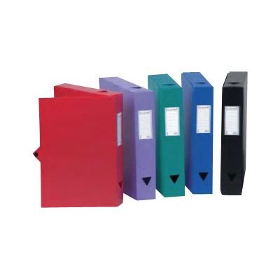 3135251144030-Viquel - Boîte de classement plastique - dos 100 mm - vert-Avant-0