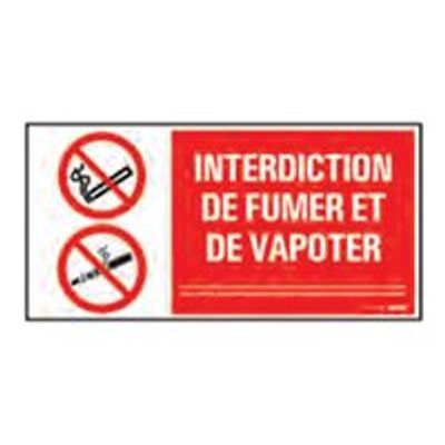 8711234129963-Pickup - Plaque de signalisation - 300 x 150 mm - interdiction de vapoter et de fumer-Avant-0