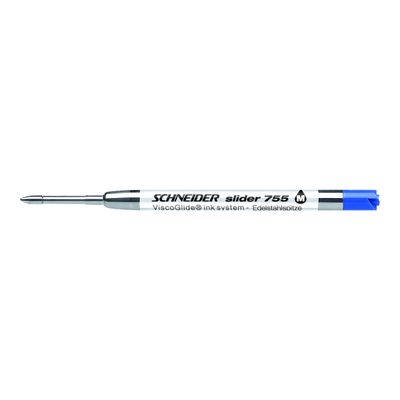 4004675056764-Schneider Slider 755  - Recharge pour stylo à bille - bleu-Angle gauche-0