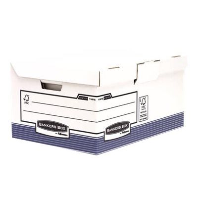 0043859645107-Bankers Box - Boîte d'archive - pour Folio - blanc avec bande bleue-P_504128_1-0