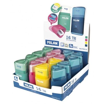 8411574032526-MILAN Tri Acid series - Gomme/taille-crayon - bleu, jaune, rose (pack de 16)-P_505729_6-0