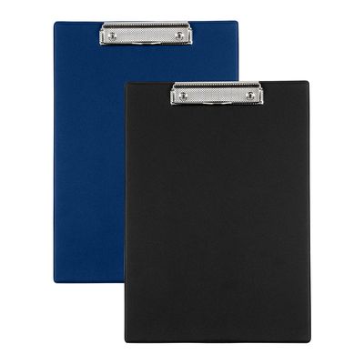 3135250503876-Viquel - Porte bloc à pince - A4 - disponible en noir ou en bleu--1