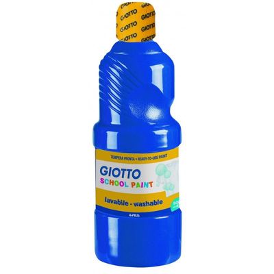 8000825535536-GIOTTO SCHOOL - Peinture - peinture à tempera - bleu ultramarin - extra-fine - 500 ml--0