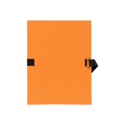 3130630007340-Exacompta - Chemise à sangle - orange-Avant-0