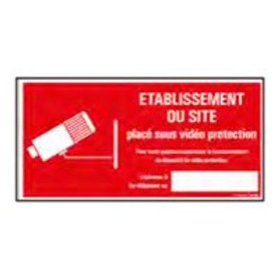 8711234129871-Pickup - Panneau de signalisation - 300 x 150 mm - Sous vidéo protection-Avant-0