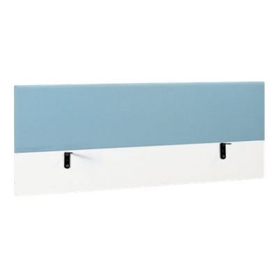 3483600719591-Écran de séparation pour bureau YES ! - L140 x H60 - tissu bleu azur-Angle gauche-0