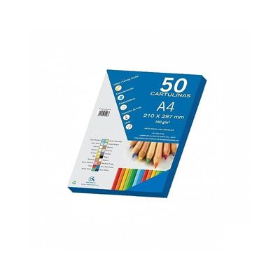 8421938301083-Dohe - Carton - A4 - 50 feuilles - bleu bermude - 180 g/m² - carton--0