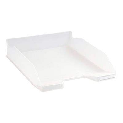 9002493018051-Exacompta COMBO - Corbeille à courrier blanc glacé-Angle gauche-1