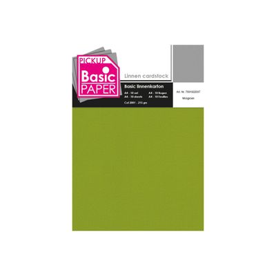 8715119760876-Pickup - Carton de lin - A4 (210 x 297 mm) - 215 g/m² - 10 feuilles - vert oasis-Avant-0
