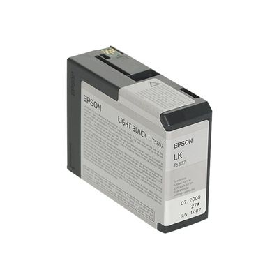 0000791443543-Epson T5807 - gris - cartouche d'encre originale-Angle gauche-0