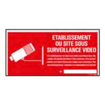 8711234129864-Pickup - Panneau de signalisation - 300 x 150 mm - Site sous vidéosurveillance-Avant-0