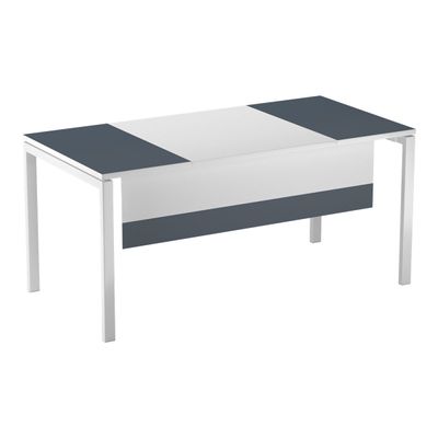 3660141251609-Voile de fond pour bureau EASYDESK L180cm - Blanc/anthracite-Angle gauche-0