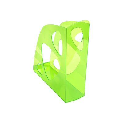 9002493019966-Exacompta Ecomag Linicolor - Porte-revues vert pomme translucide-Angle droit-0